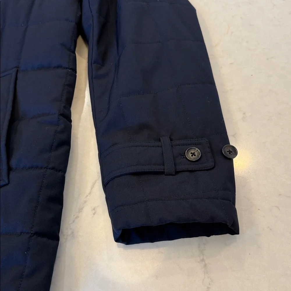 CARDINAL OF CANADA Quilted Wool Car Coat Navy‎ Size Large - Picture 12 of 15
